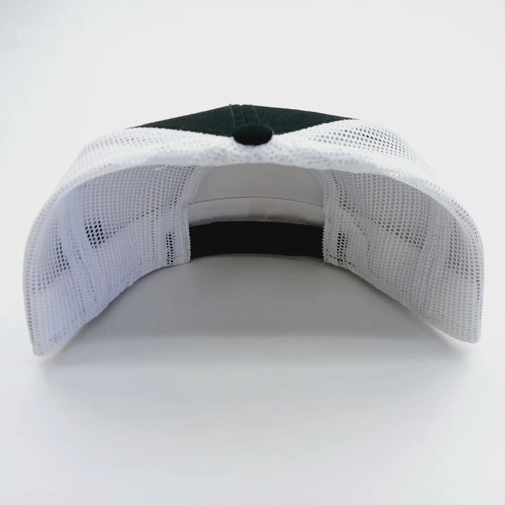 Caterpillar Black and White Snapback Cap